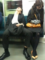 Sleeping On The Subway 20